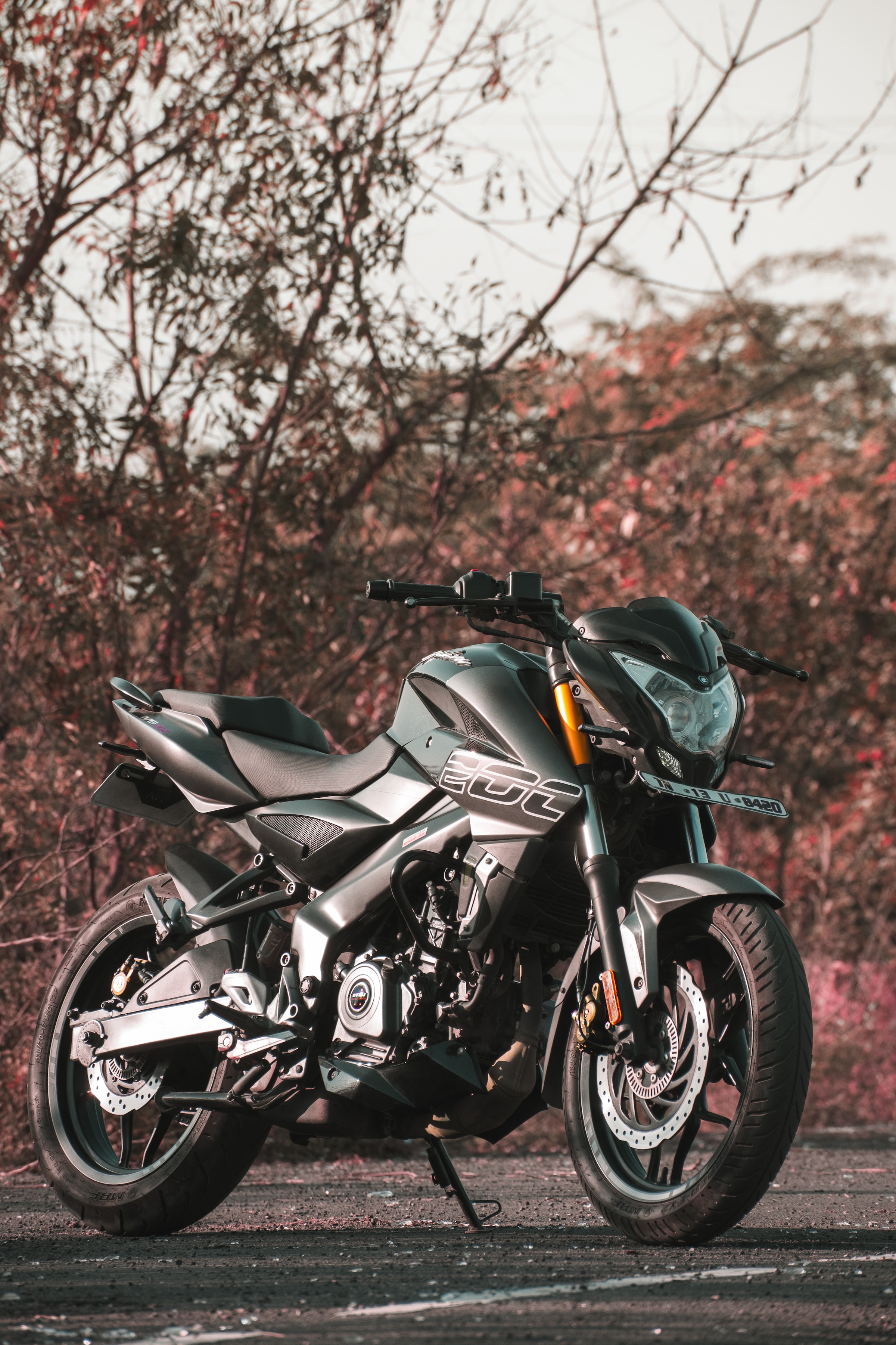 A picture of a motorbike